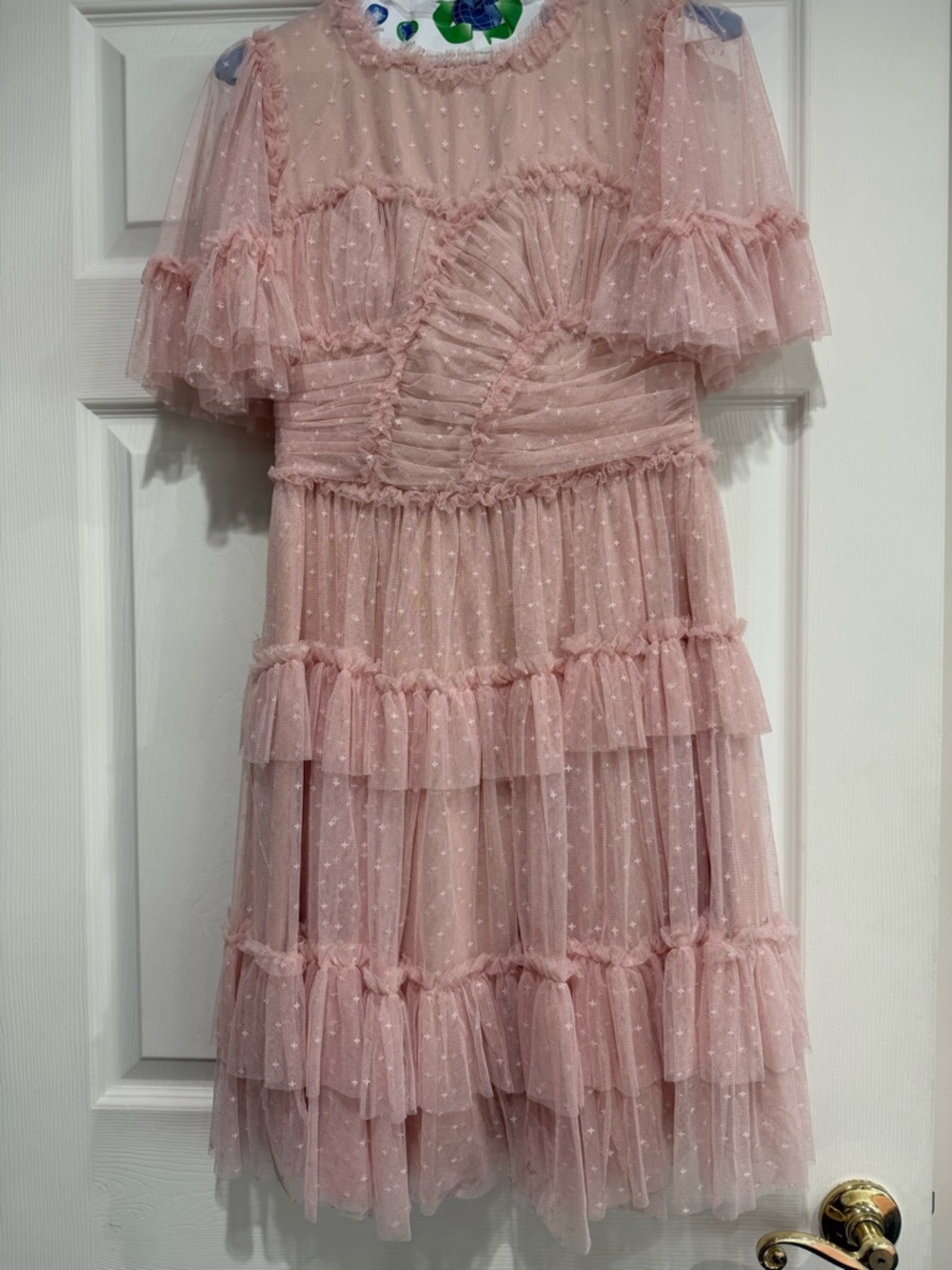 pink dress with cute style